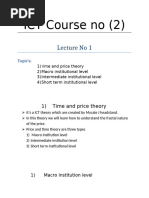 ITH and ITL Structure Mapping in Trading | PDF