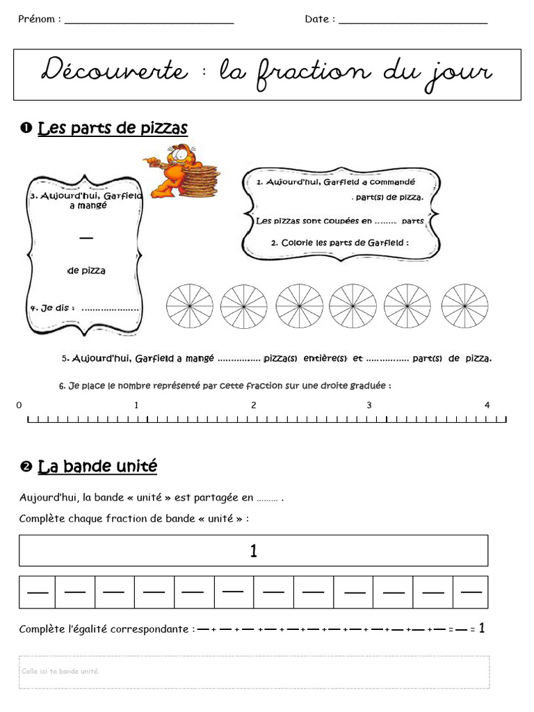 Fraction du jour : Comprendre les parts | PDF