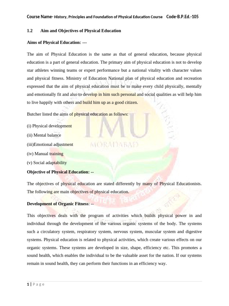 Aims Itself Trace Indebted Physical Home Reference: Aims And Objectives Of Physical Education Pdf Mind