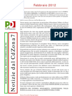 Newsletter di FEBBRAIO 2012 del Gruppo Consiliare PD di Zona 7-Milano