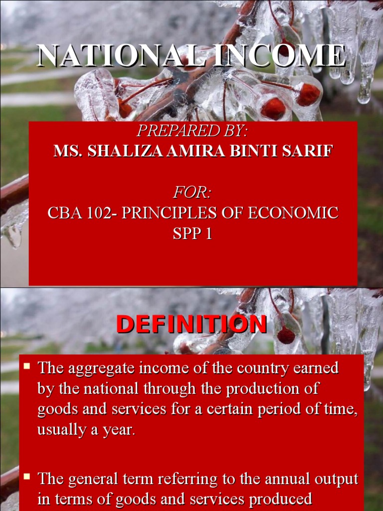 Understanding National Income Calculation | PDF | Measures Of National ...