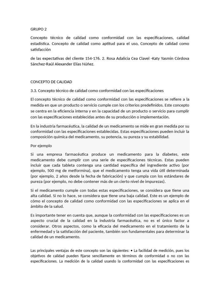 Conceptos Clave de Calidad en Salud | PDF | Calidad (comercial ...