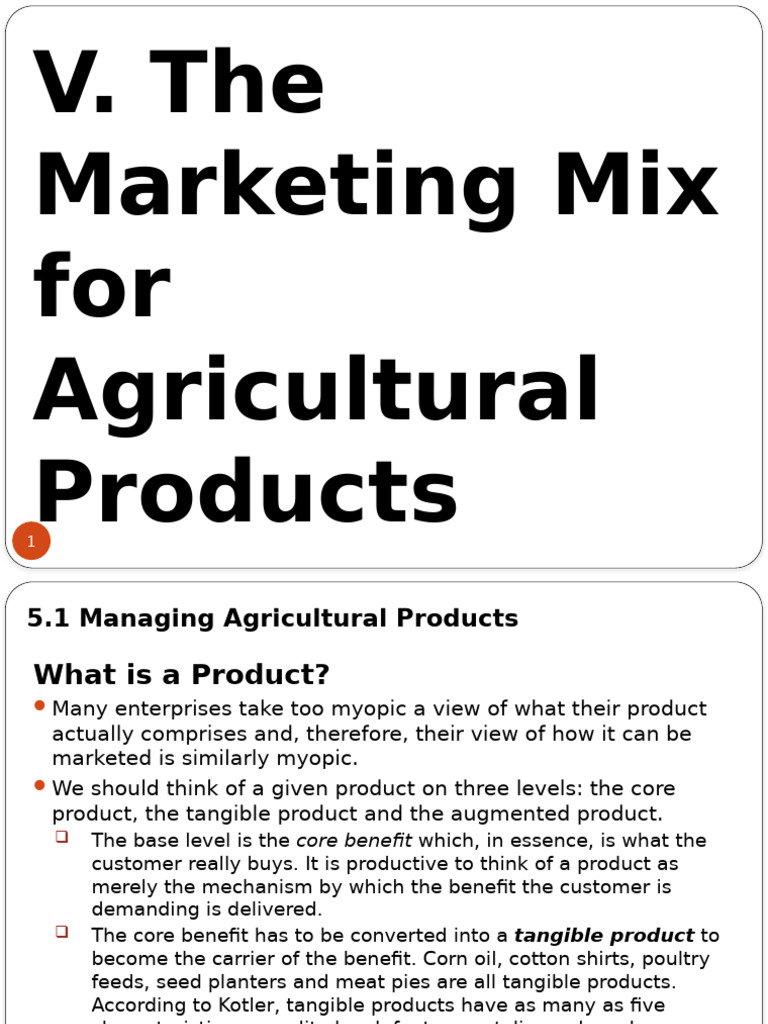 Marketing Agricultural Product Strategies | PDF | Supply (Economics ...