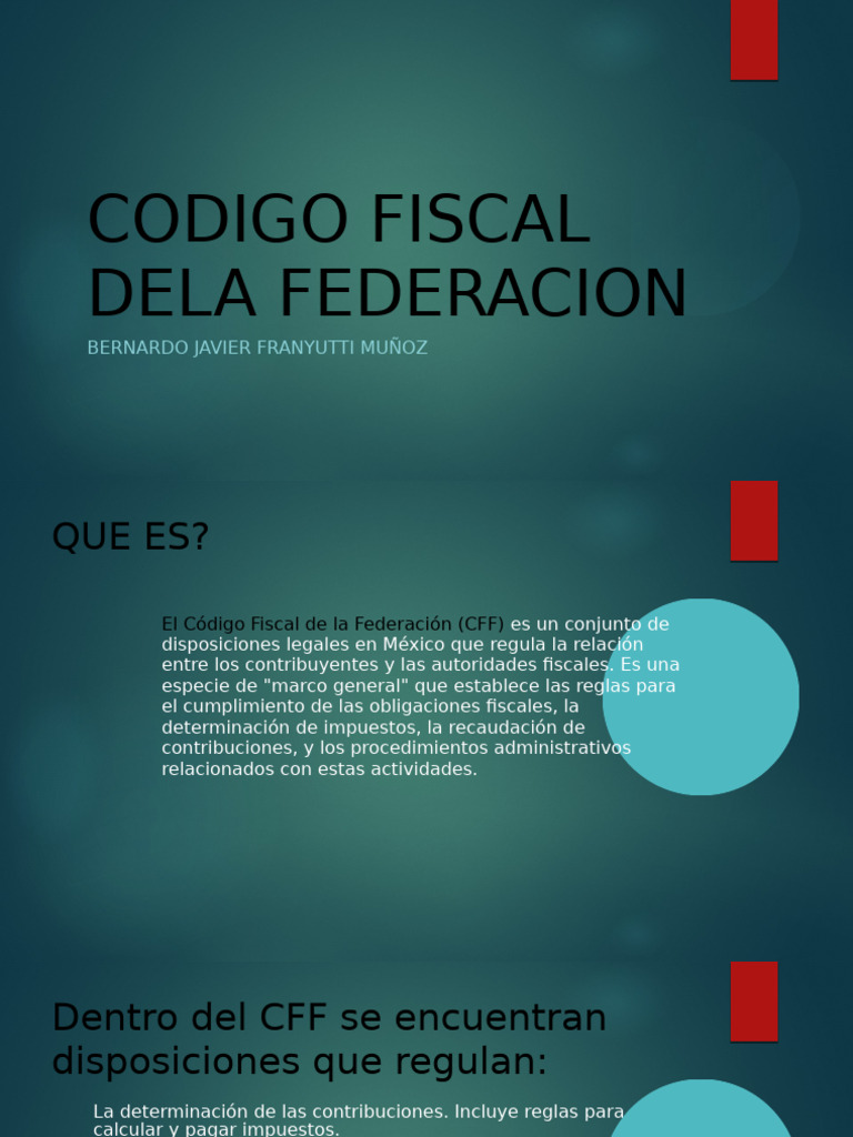 Código Fiscal de la Federación en México | PDF | Impuestos | Contabilidad