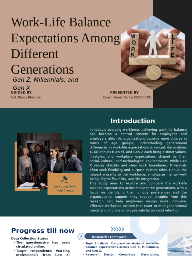 Work-Life Balance in Industries (1) | PDF | Millennials | Likert Scale