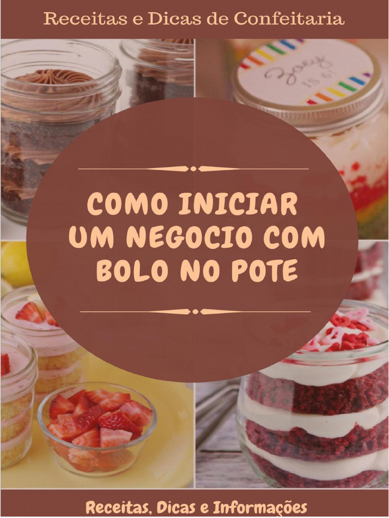 Como Montar um Negócio de Bolo no Pote | PDF | Creme (gastronomia ...