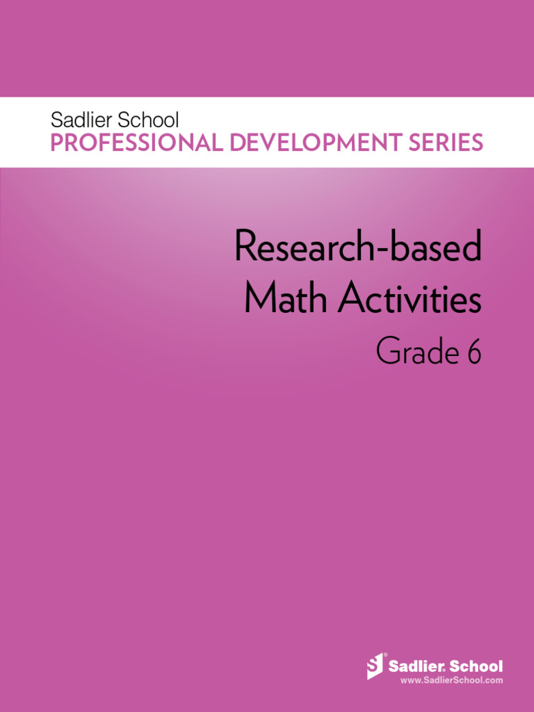 MATH DL Gr6ResearchBasedActivities | PDF | Division (Mathematics ...