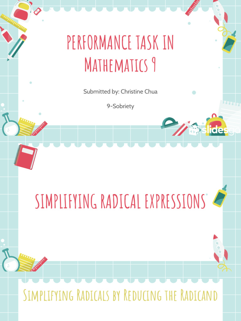 Simplifying Radical Expressions Guide | PDF