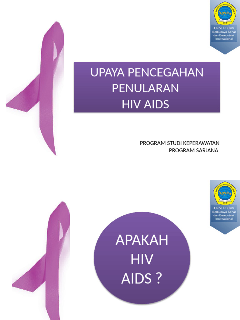 Upaya Pencegahan Penularan Hiv Aids | PDF