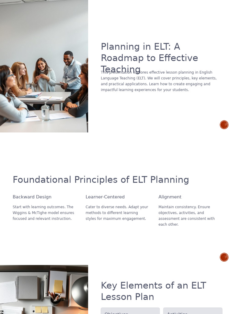 Planning in ELT | PDF | Lesson Plan | Learning