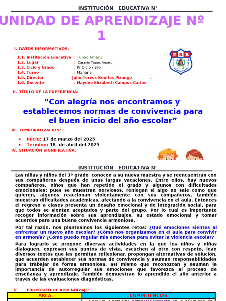 Proyecto de Aprendizaje 3er Grado | PDF | Las emociones | Información