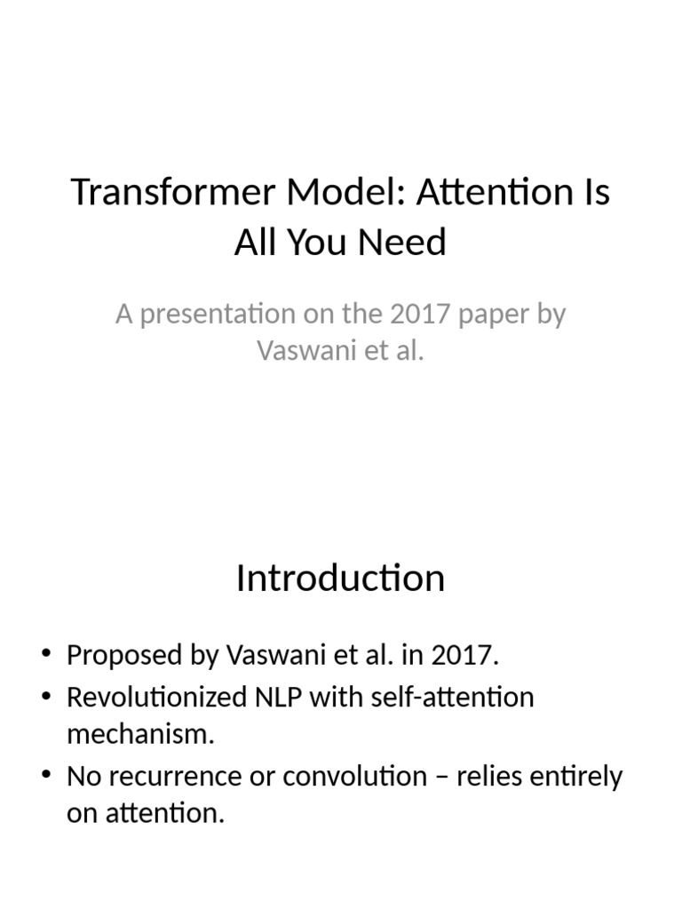 Understanding Transformer Models in NLP | PDF