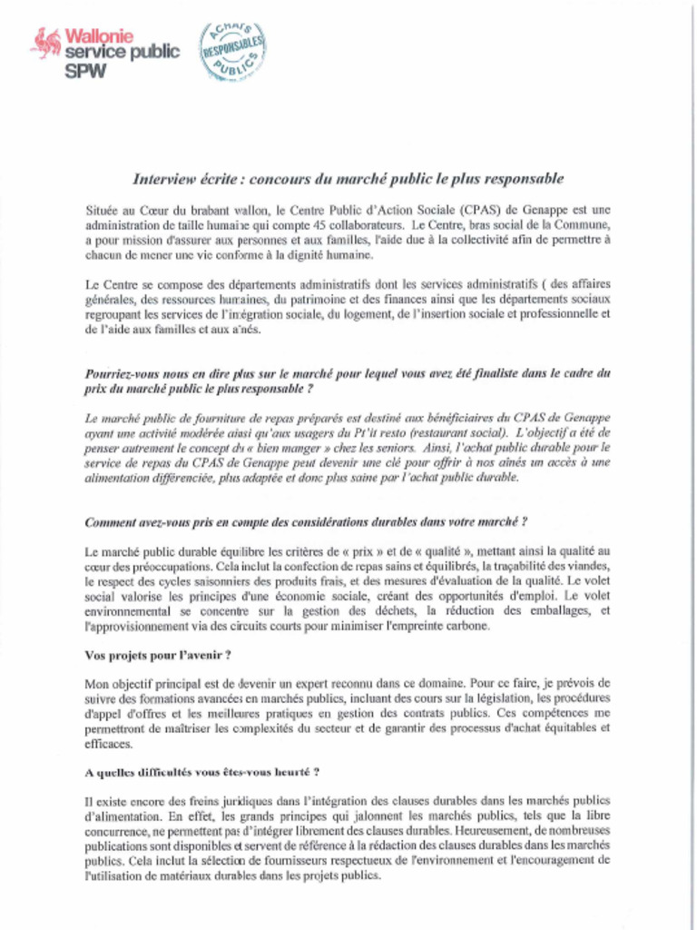Interview Écrite | PDF