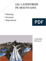 Glacial Landforms Shape Mountains: - Ice - Plumbing - Erosional - Depositional