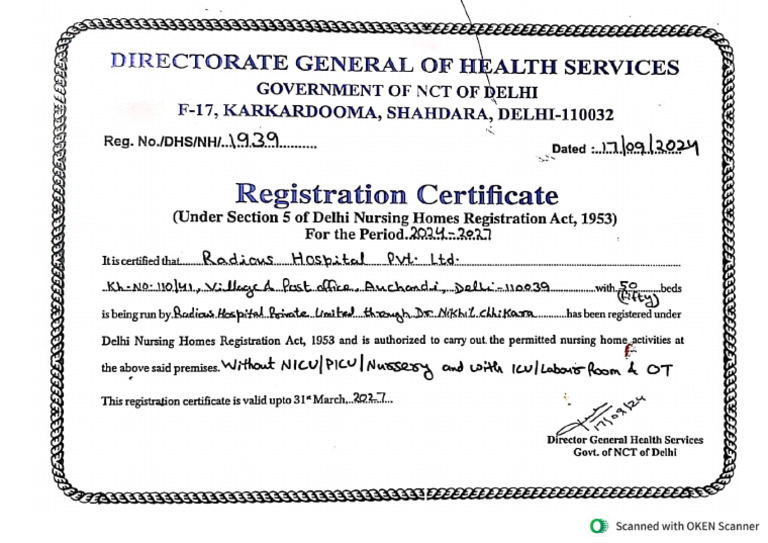 Registration Certificate | PDF