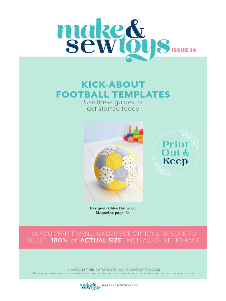 Football Templates for Home Sewing | PDF