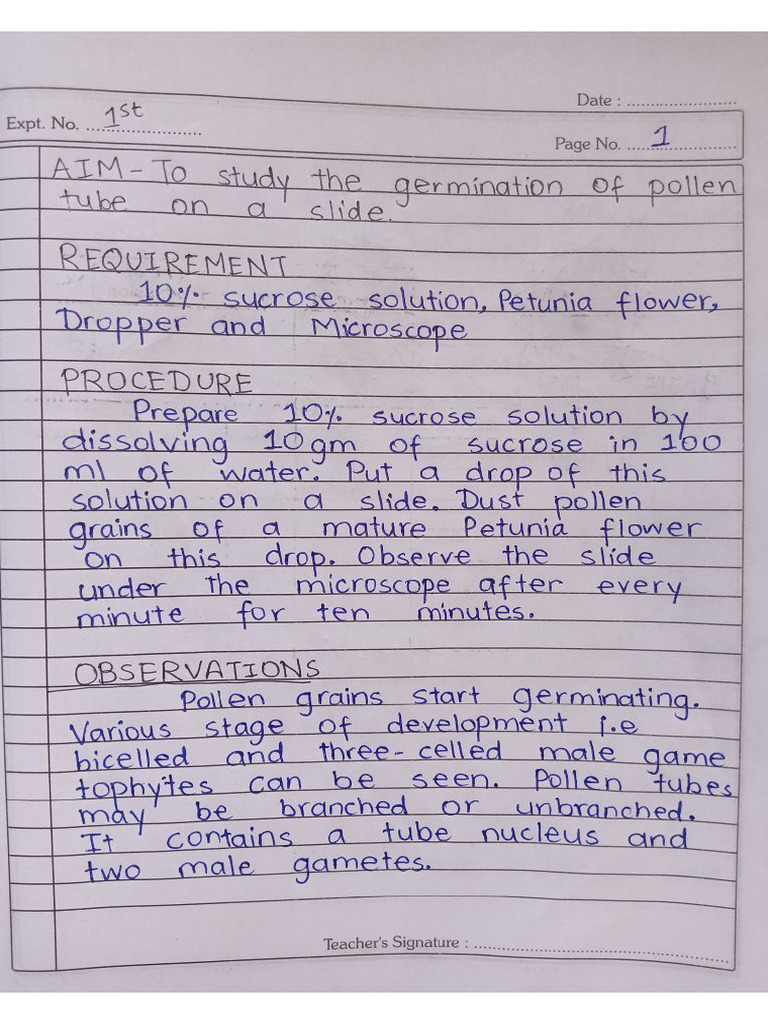 BIO PRACTICAL 12TH BSEB | PDF