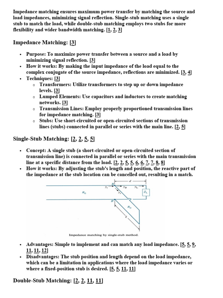 Impedance Matching | PDF