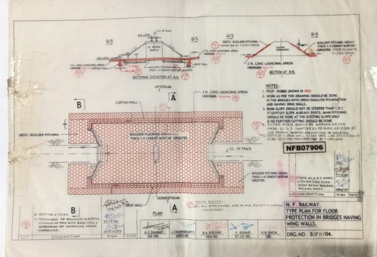 B-28-04 Alt (Type Plan-Cancelled) - Floor Protection in BR Having Wing ...
