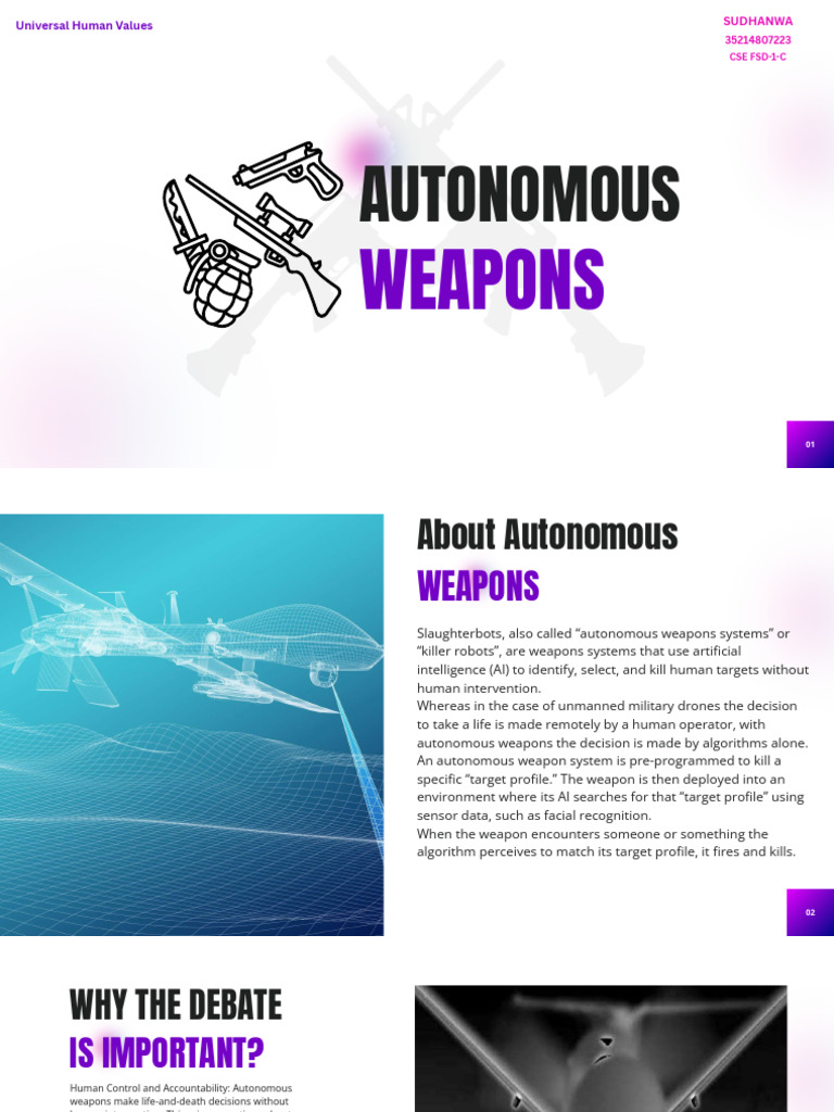Ethical Concerns of Autonomous Weapons | PDF | Artificial Intelligence ...