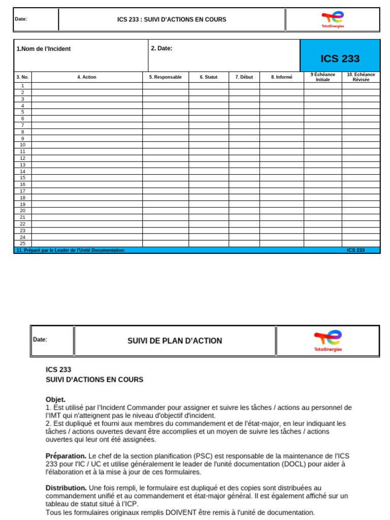 Suivi des Actions ICS 233 | PDF | Échecs | Théorie (échecs)