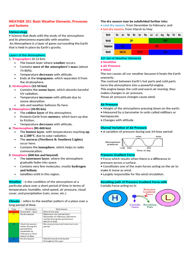 Weather 101 | PDF | Atmosphere Of Earth | Thunderstorm