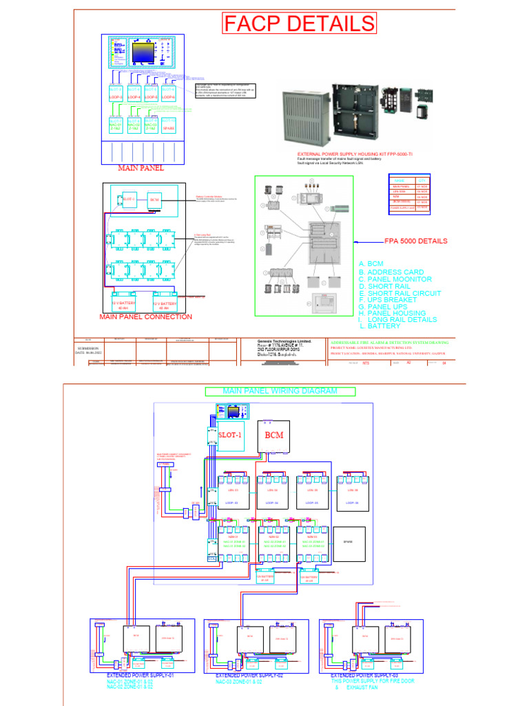 Fire Alarm System Wiring Diagram | PDF | Electronics | Electric Power