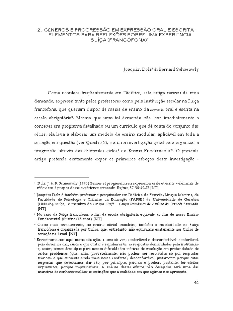 Sequencia Didatica Dolz E Schneuwly 2004