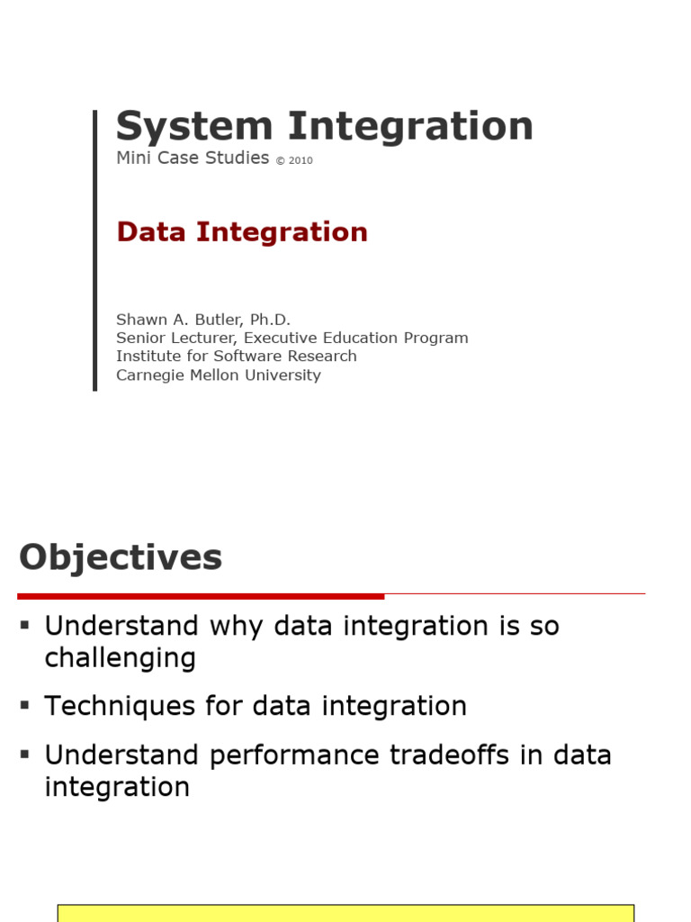 SIP10 - Data Integration | PDF | Databases | Database Design