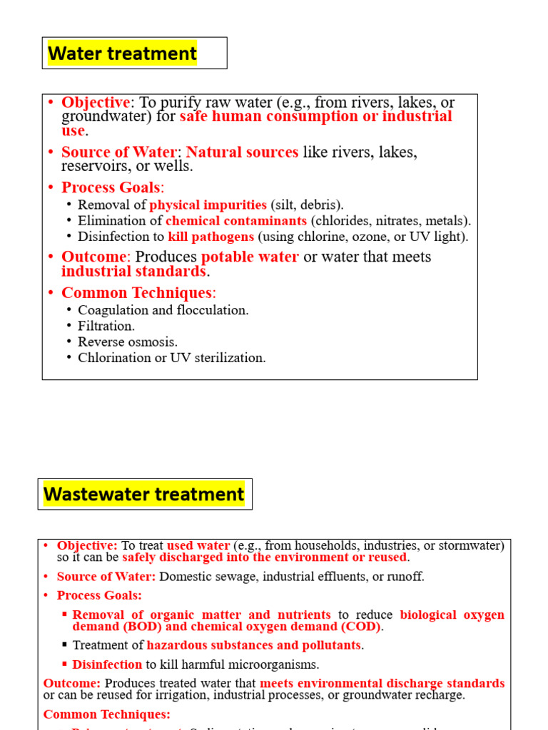 Water and Wastewater Treatment Guide | PDF | Sewage Treatment | Water ...