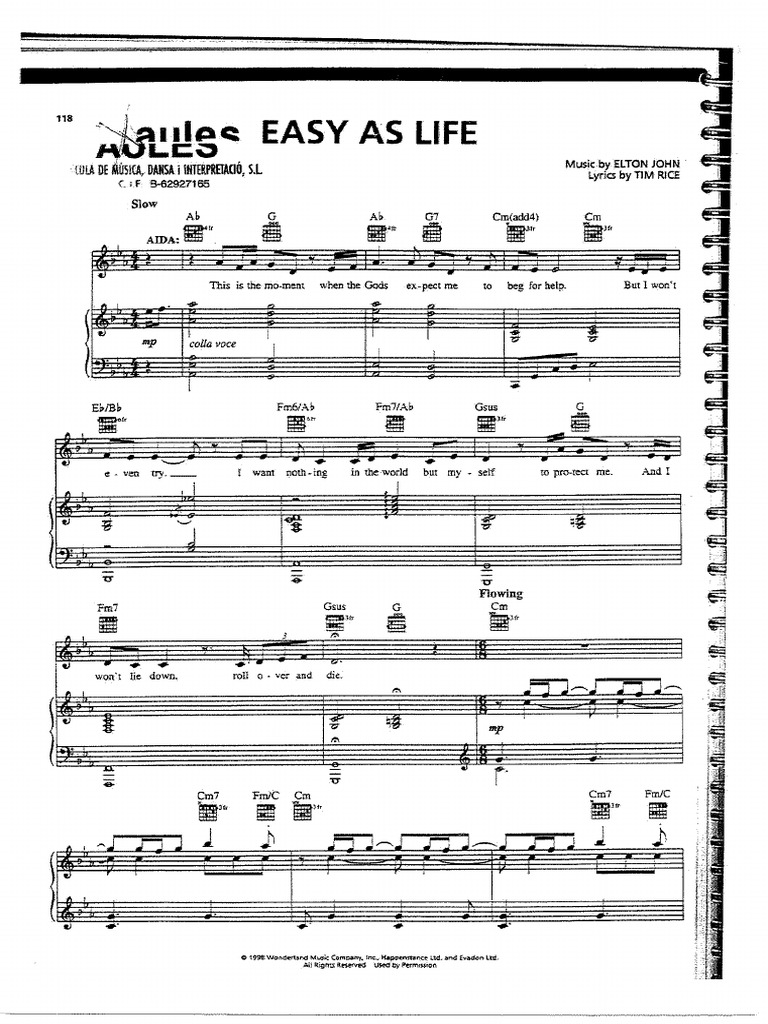 Easy As Life - Aida | PDF