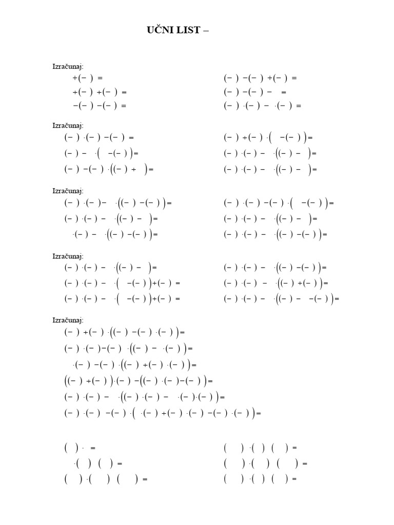 Math Worksheet | PDF
