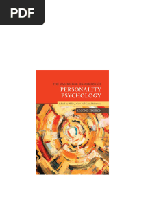The Cambridge handbook of personality psychology 2nd ed  Second Edition Philip J. Corr pdf download