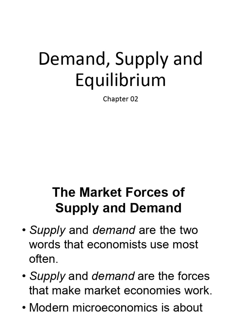Supply and Demand Fundamentals | PDF | Supply (Economics) | Supply And ...