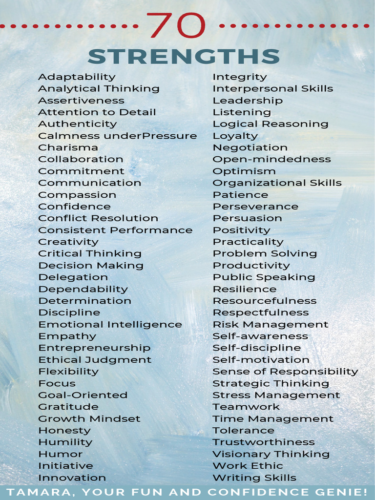 Attention to Detail as a Strength | PDF