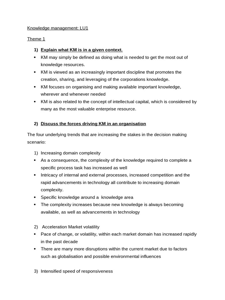 Understanding Knowledge Management Concepts | PDF | Knowledge | Expert