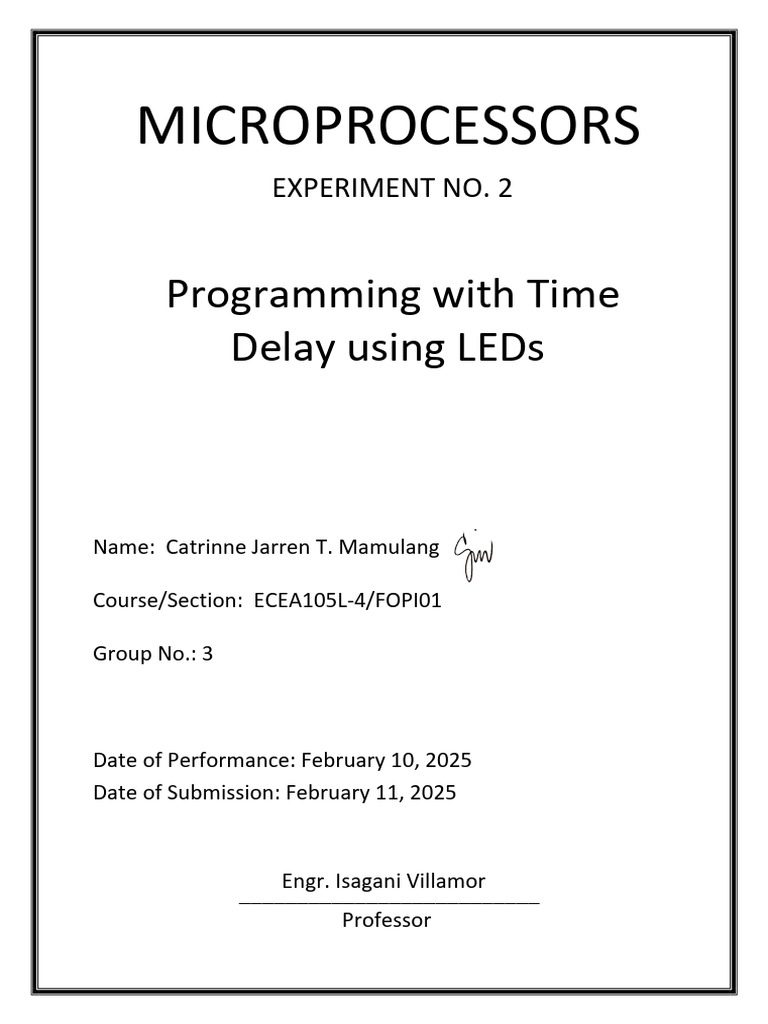 LED Time Delay Programming in 8051 | PDF | Computer Program | Programming