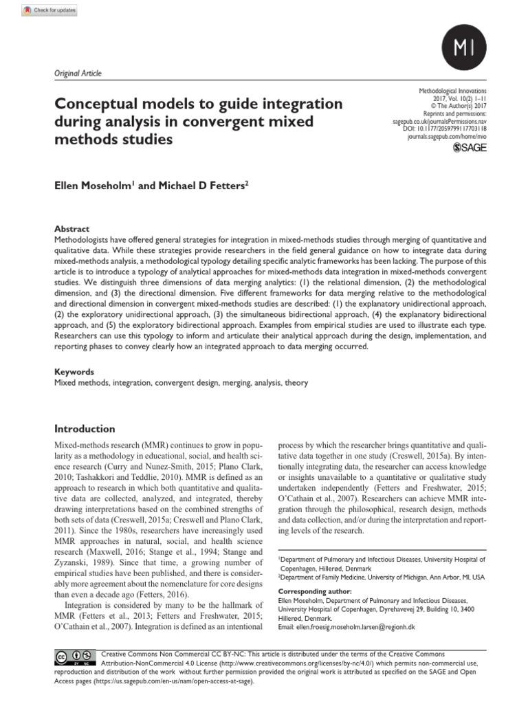 Mixed Methods Data Integration Frameworks | PDF | Qualitative Research ...