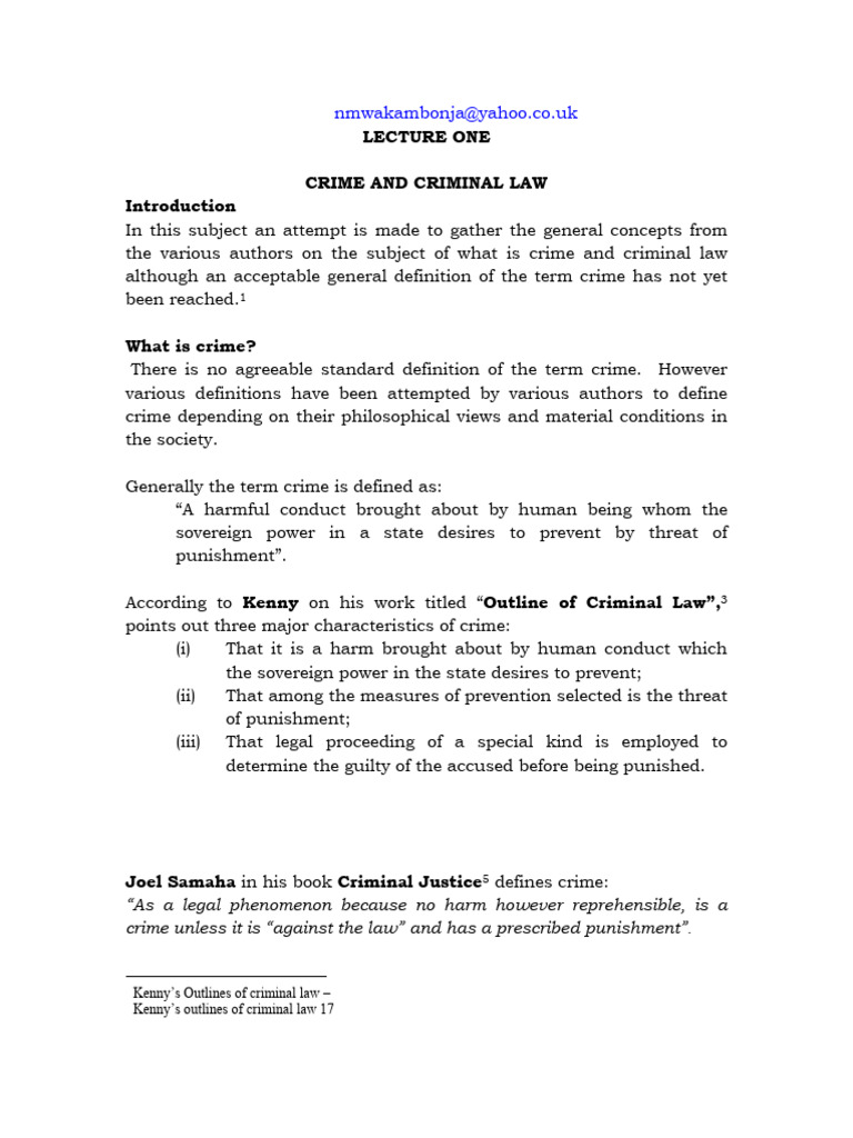 Understanding Crime and Criminal Law | PDF | Mens Rea | Recklessness (Law)