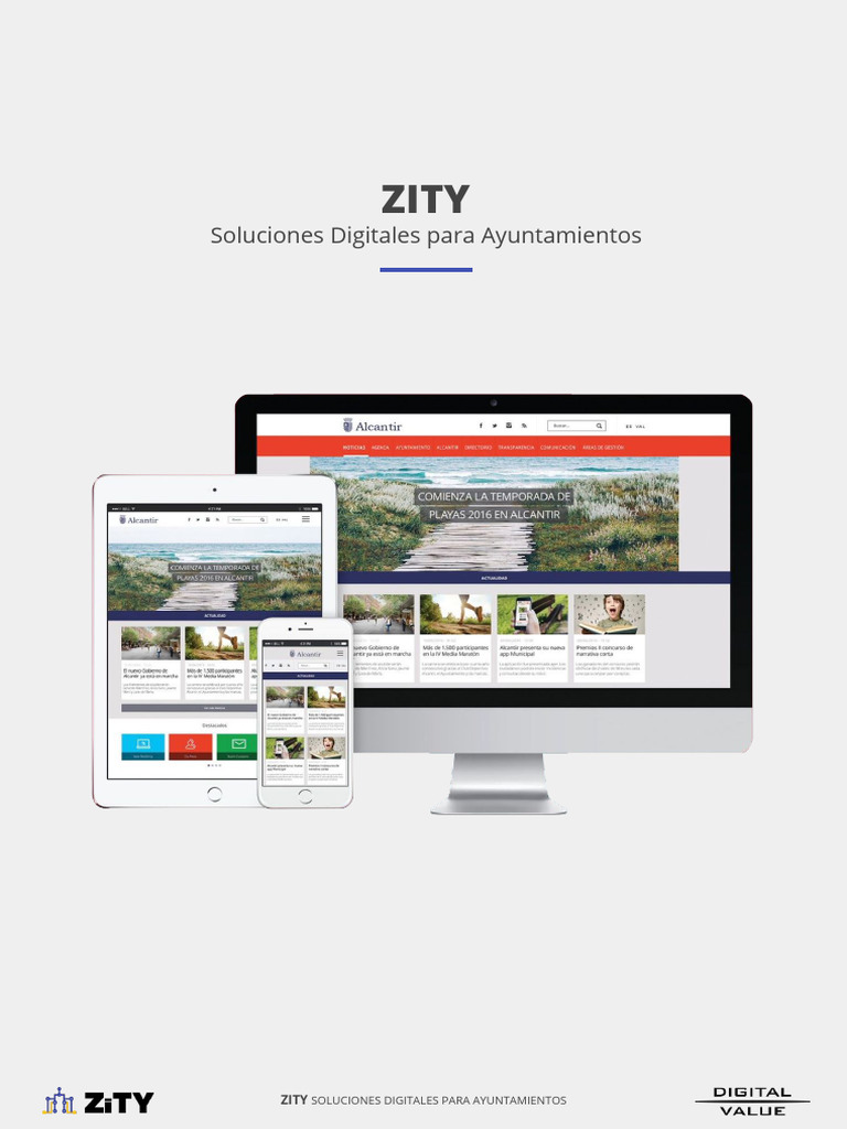 Mapa de Soluciones Zity para Ayuntamientos | PDF | Aplicación movil ...