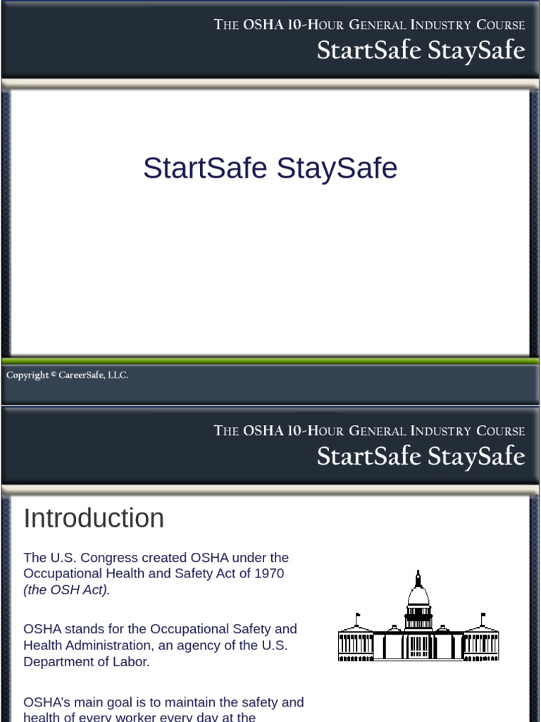 GEN StartSafe StaySafe | PDF | Occupational Safety And Health ...