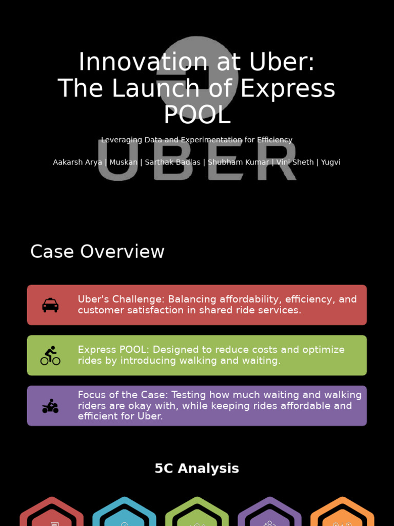 Uber's Express POOL: Balancing Costs & Satisfaction | PDF | Business ...