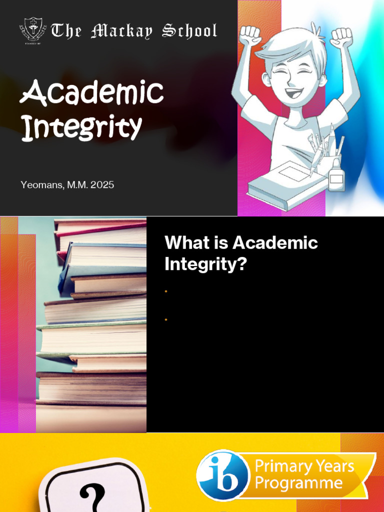 Academic Integrity 2025 | PDF | Integrity | Academic Integrity