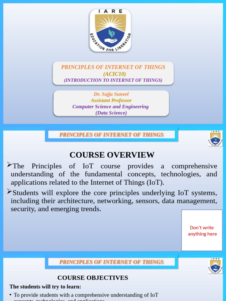 1.introduction of Iot - c1 | PDF | Internet Of Things | Computer Network
