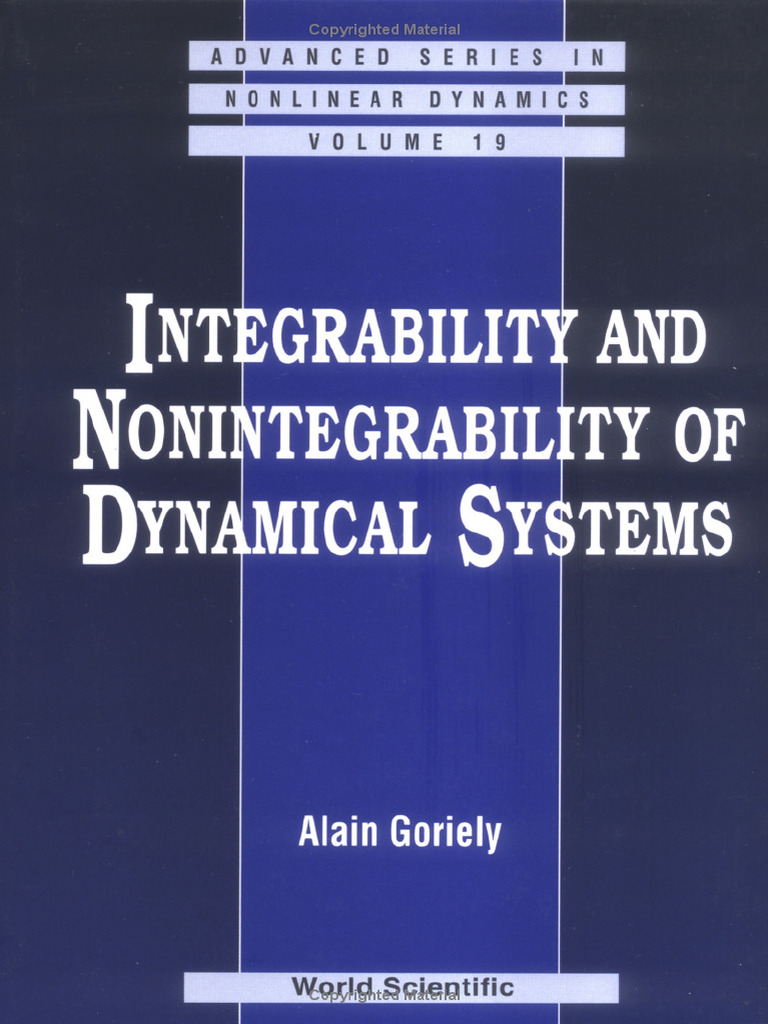 Integrability in Nonlinear Dynamics | PDF | Eigenvalues And ...