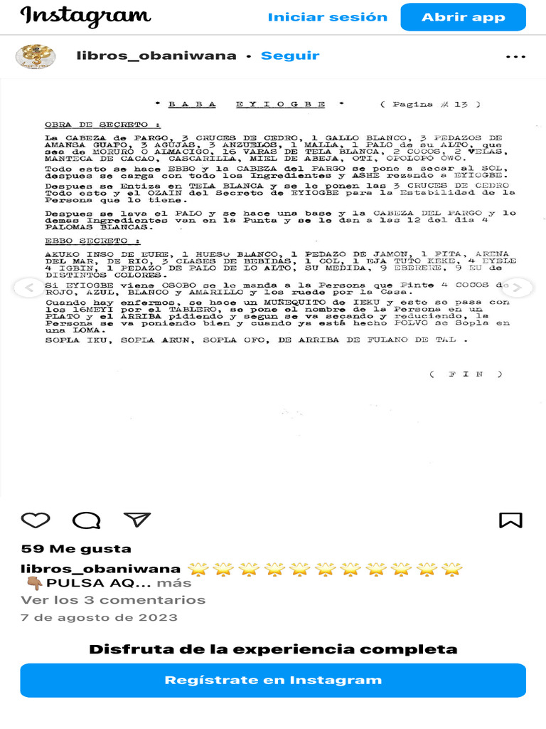 Libros Ifa Orisa Isese Akose Odu ??????????? ??PULSA AQUI PARA COMPRAR ...