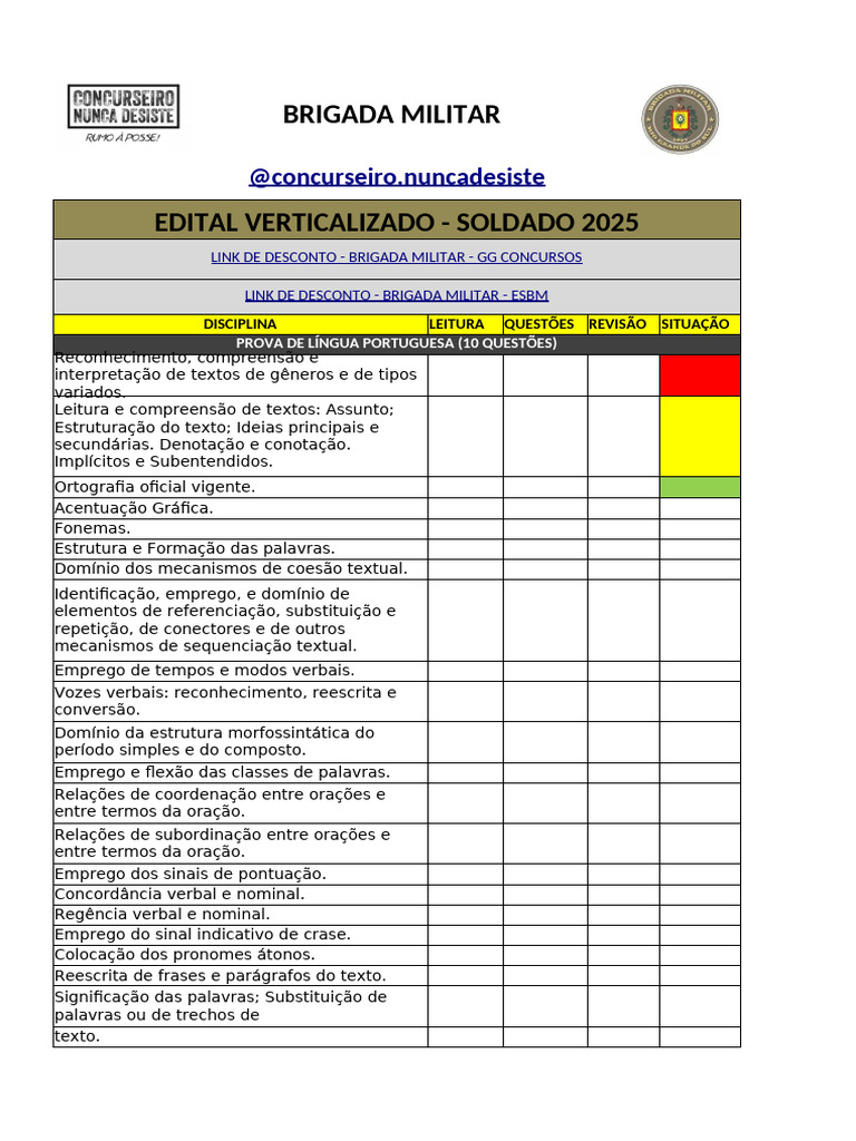 Edital Verticalizado Soldado 2025 | PDF | Constituição | Equações