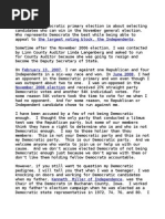 Auditor Joel Miller's Speech to the Linn County Democratic Party Convention on 3/10/2012