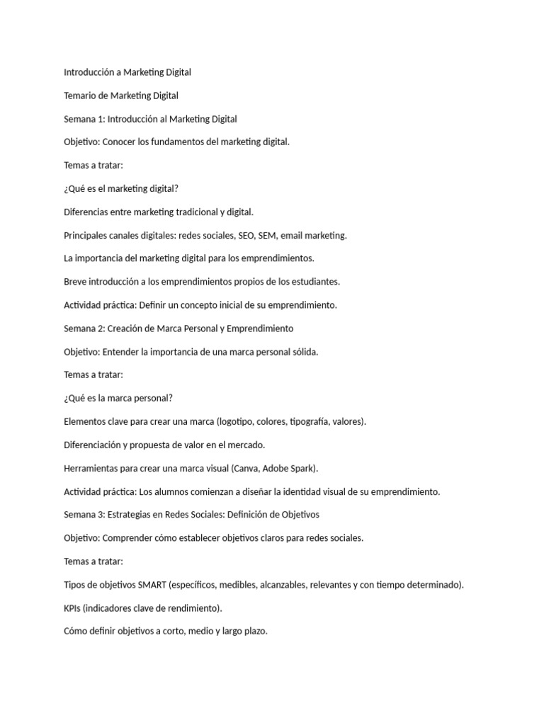 Curso Completo de Marketing Digital | PDF | Publicidad digital | Marketing