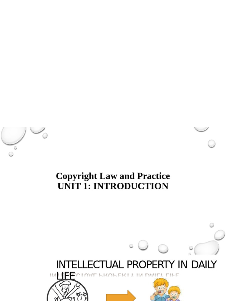 Unit 1 Introduction | PDF | Trips Agreement | Copyright